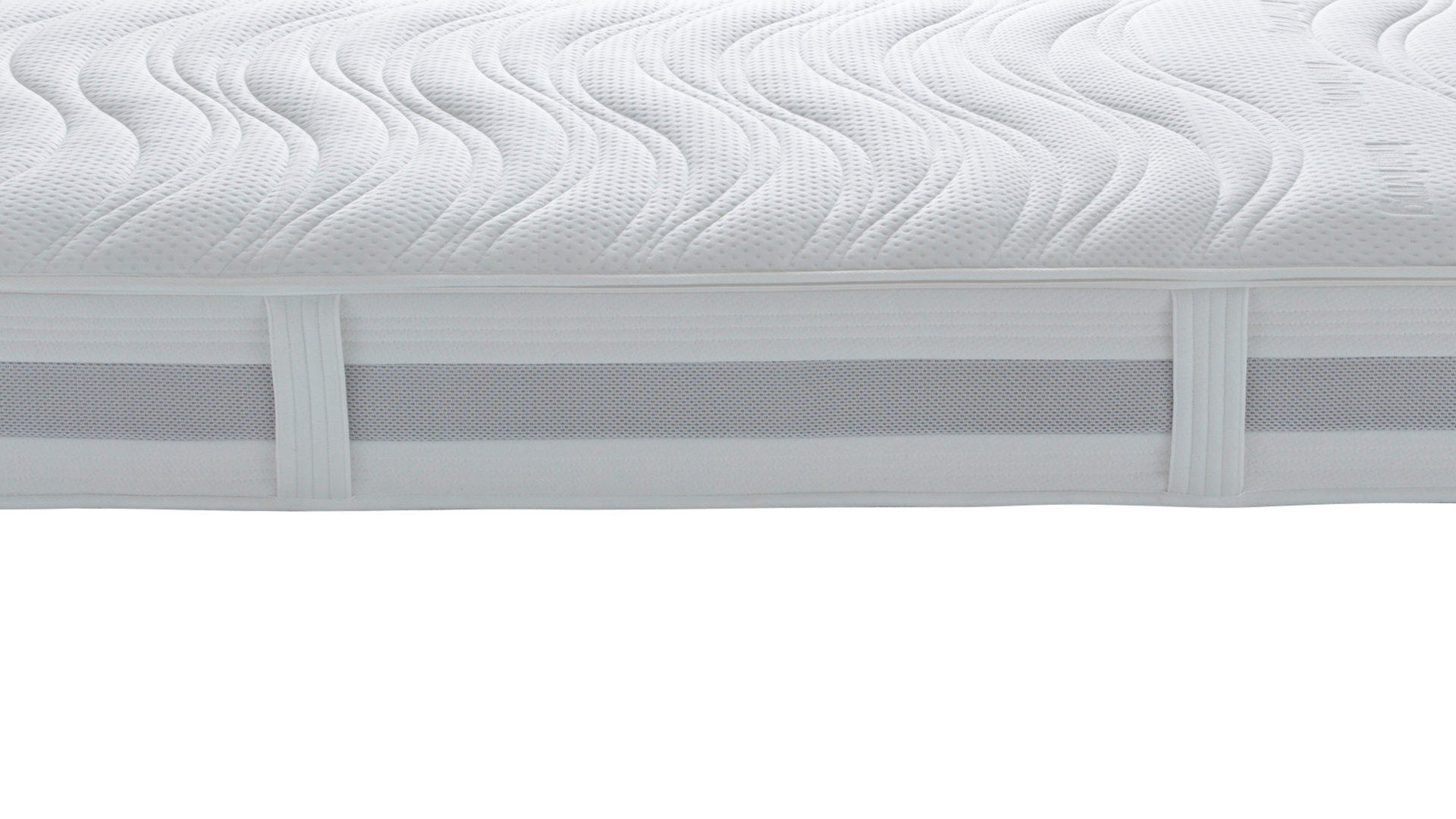 Federkernmatratze Interliving aus Stoff in Weiß Interliving Matratze Medikontur 1913 Taschenfederkern, H2 – Liegefläche ca. 120 x 200 cm