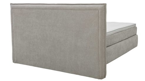 Boxspringbett Interliving aus Stoff in Hellgrau Interliving Boxspring Bett Serie 1421 taubengrauer Bezug Lofar 18 - Liegefläche ca. 180 x 200 cm
