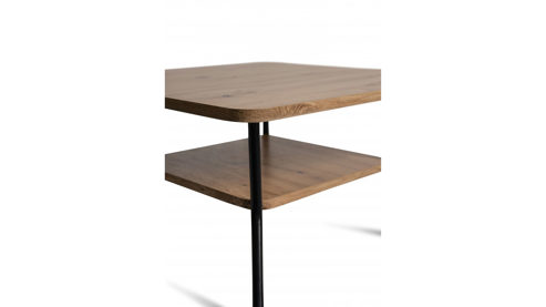 Couchtisch M2 kollektion aus MDF in Holzfarben Couchtisch Aurora 2 Artisaneiche & Schwarz - ca. 75 x 75 cm