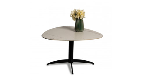 Couchtisch M2 kollektion aus Stein in Weiß Couchtisch Tokio 2 Weiß & Schwarz - ca. 75 x 40 cm