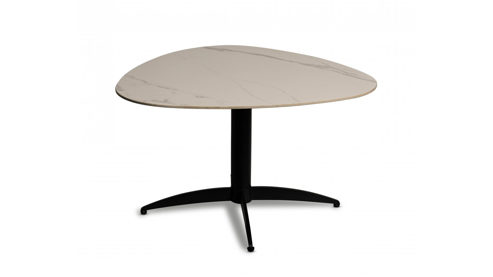 Couchtisch M2 kollektion aus Stein in Weiß Couchtisch Tokio 2 Weiß & Schwarz - ca. 75 x 40 cm