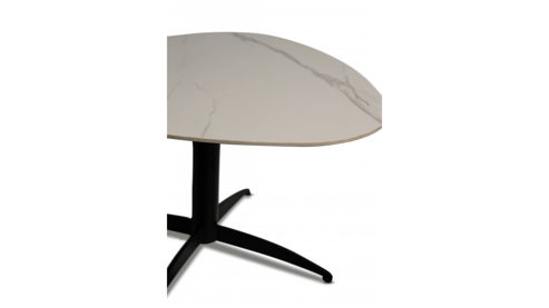 Couchtisch M2 kollektion aus Stein in Weiß Couchtisch Tokio 2 Weiß & Schwarz - ca. 75 x 40 cm