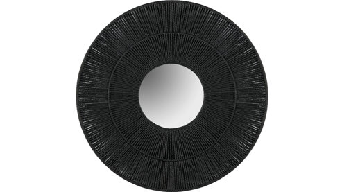 Spiegel Mirrors and more aus Spiegel in Schwarz Dekospiegel Marlene Schwarz - Durchmesser ca. 80 cm