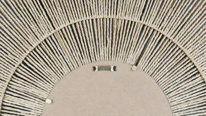 Spiegel Mirrors and more aus Spiegel in Beige Dekospiegel Marlene Holzfarbig - Durchmesser ca. 80 cm