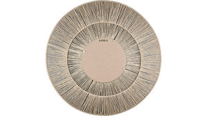 Spiegel Mirrors and more aus Spiegel in Beige Dekospiegel Marlene Holzfarbig - Durchmesser ca. 80 cm