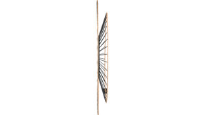 Spiegel Mirrors and more aus Spiegel in Schwarz Dekospiegel Kerstin Schwarz & Holzfarbig - Durchmesser ca. 80 cm