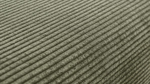 Polsterhocker SOFAkultur aus Stoff in Grün SOFAkultur Programm SK 239 - Polsterhocker olivgrüner Feincord & schwarze Metallfüße 192 - ca. 90 x 60 cm