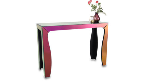 Konsoltisch Mirrors and more aus Spiegel in Mehrfarbig Konsolentisch Shiny Mehrfarbig - ca. 110 x 38 cm