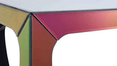 Konsoltisch Mirrors and more aus Spiegel in Mehrfarbig Konsolentisch Shiny Mehrfarbig - ca. 110 x 38 cm