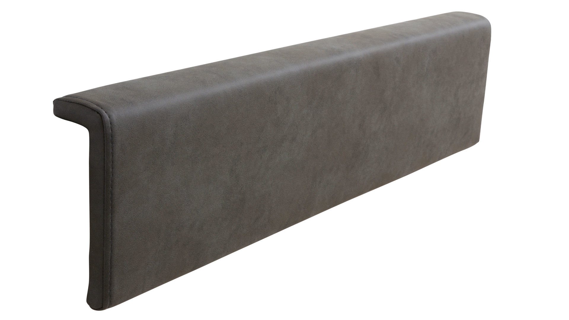 Kissen-Set Interliving aus Stoff in Dunkelgrau Interliving Schlafzimmer Serie 1019 – Kopfteilpolster-Set 523449 graues Kunstleder – zweiteilig, für ca. 180 cm Breite