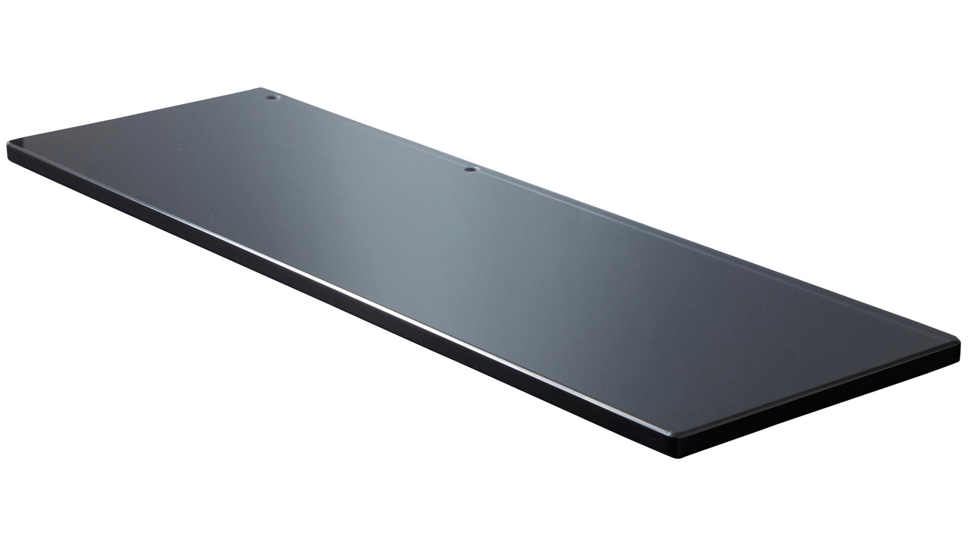 Wandregal Interliving aus Glas in Grau Interliving Schlafzimmer Serie 1019 – Glasboden-Set parsolgraues Glas – zweiteilig