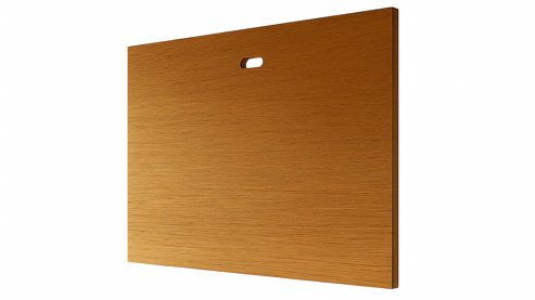 Wohnwand Interliving aus Holz in Schwarz Interliving Wohnzimmer Serie 2034 - TV-Wand schwarzer Lack & Eiche - zweiteilig, Länge ca. 240 cm