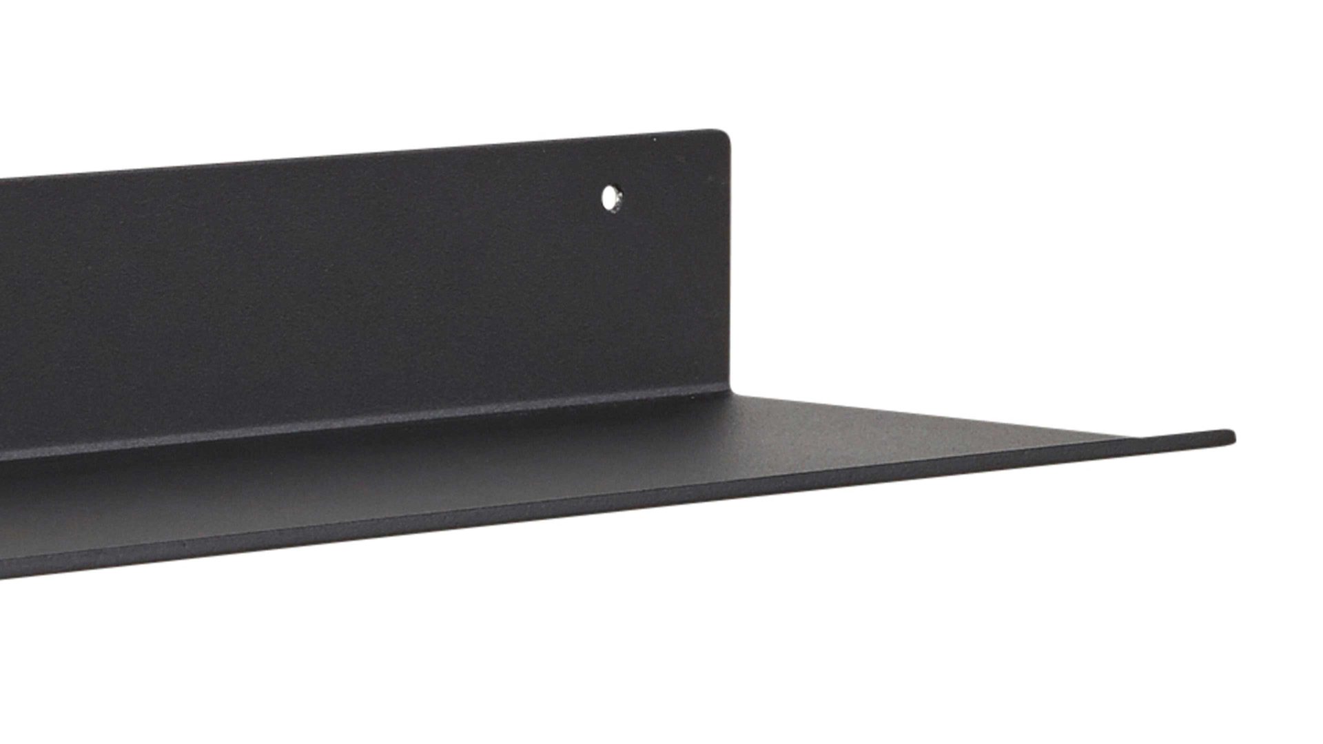 Regal Interliving aus Metall in Schwarz Interliving Garderoben Serie 6005 – Ablageboard anthrazitfarbenes Metall – Länge ca. 32 cm