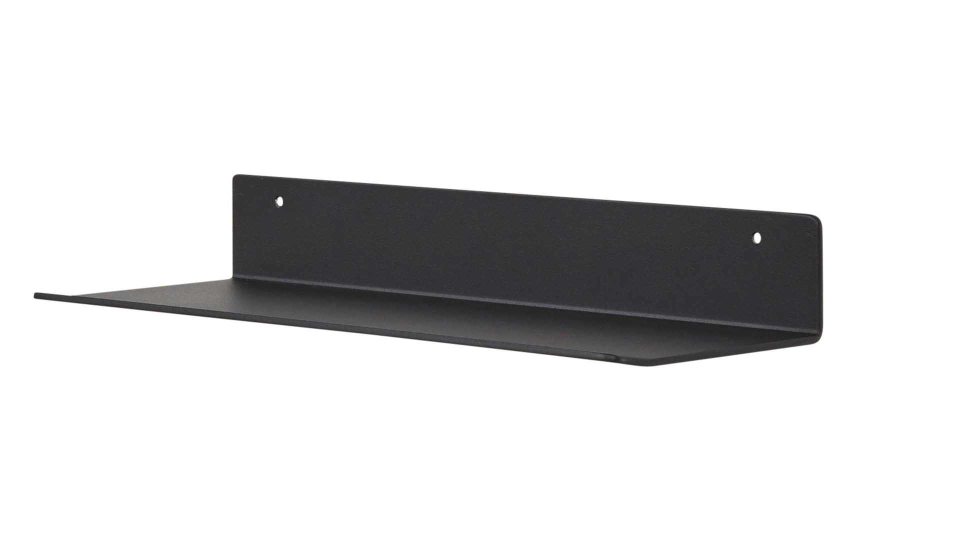 Regal Interliving aus Metall in Schwarz Interliving Garderoben Serie 6005 – Ablageboard anthrazitfarbenes Metall – Länge ca. 32 cm