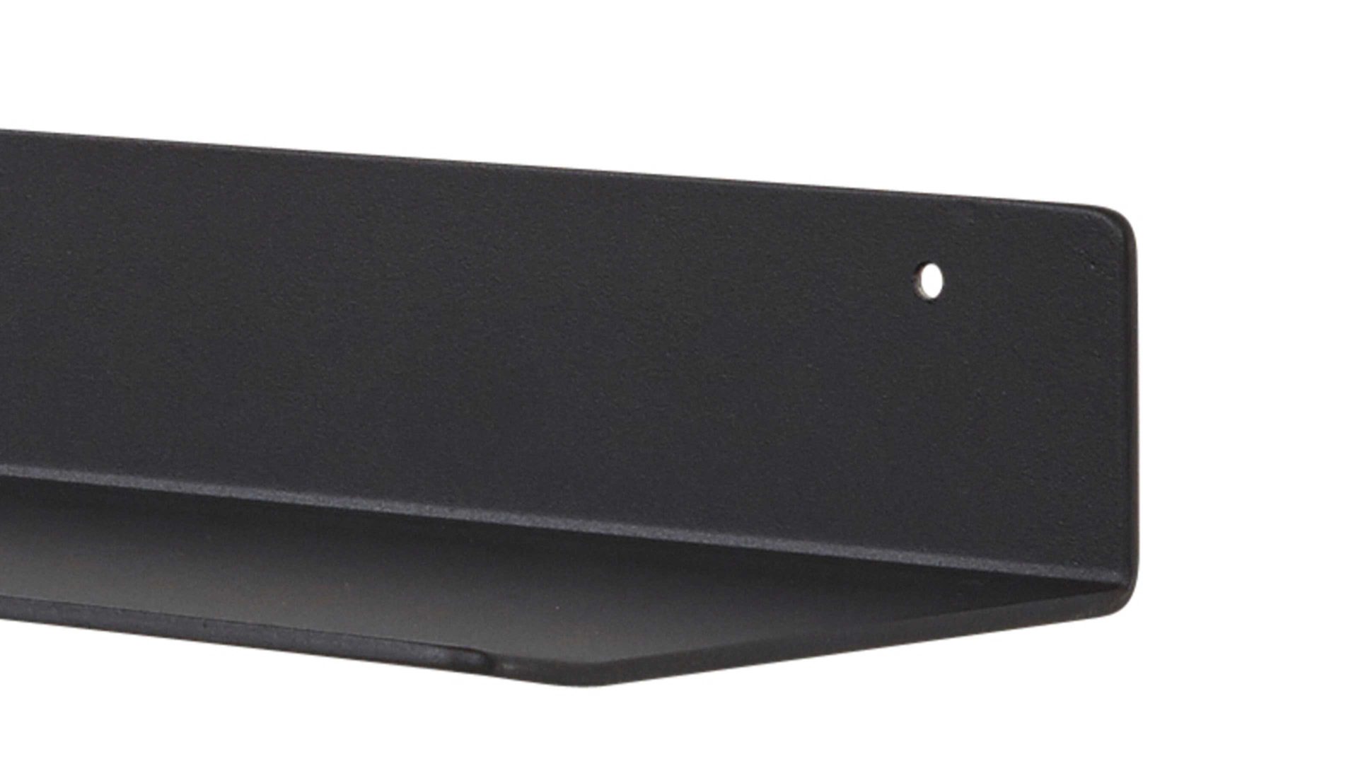 Regal Interliving aus Metall in Schwarz Interliving Garderoben Serie 6005 – Ablageboard anthrazitfarbenes Metall – Länge ca. 32 cm