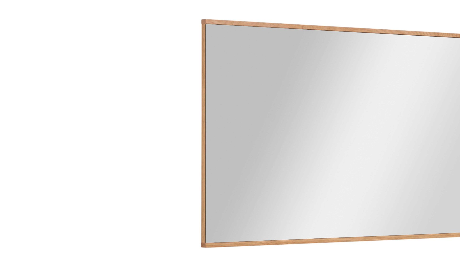 Wandspiegel Interliving aus Spiegel in Holzfarben Interliving Garderoben Serie 6005 – Spiegel 825 Balkeneiche – ca. 123 x 62 cm