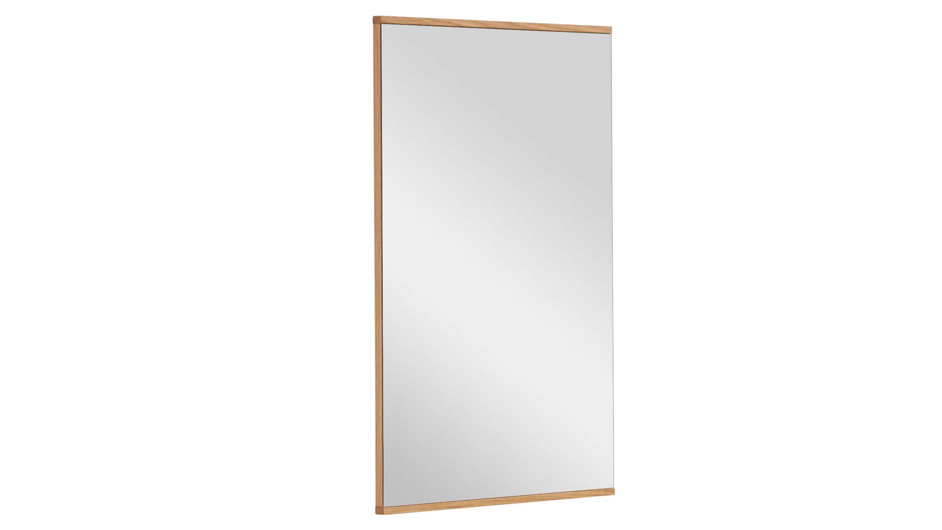Wandspiegel Interliving aus Spiegel in Holzfarben Interliving Garderoben Serie 6005 – Spiegel 826 Balkeneiche – ca. 56 x 82 cm