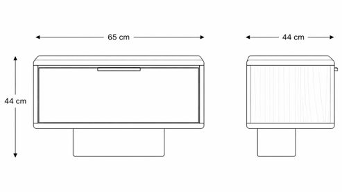 Bettgestell Interliving aus Holz in Grau Interliving Schlafzimmer Serie 1015 – Bettgestell mit Hängekonsolen sienafarbener Bezug Kano 9811,  Wildeiche – Liegefläche ca. 180 x 200 cm