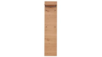 Wandgarderobe Interliving aus Holz in Holzfarben Interliving Garderoben Serie 6005 – Wandgarderobe Balkeneiche – ca. 42 x 183 cm