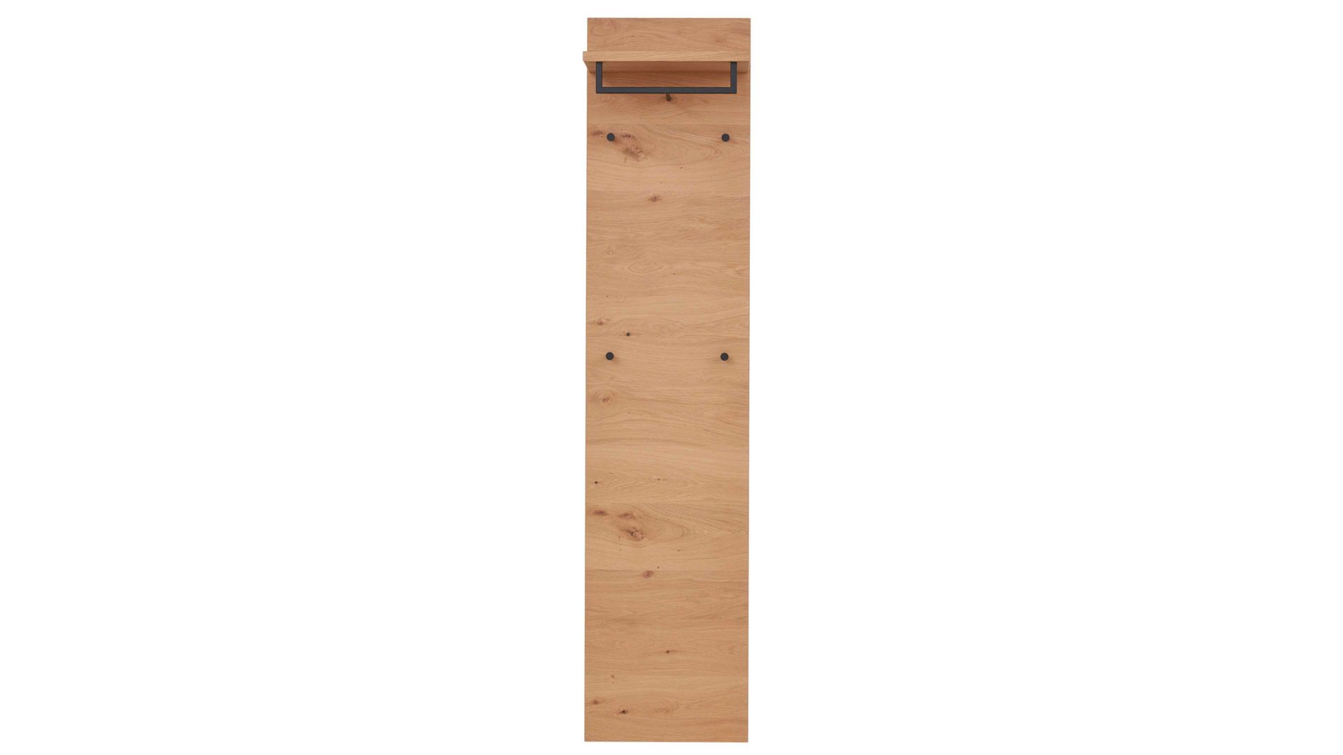 Wandgarderobe Interliving aus Holz in Holzfarben Interliving Garderoben Serie 6005 – Wandgarderobe 822 Balkeneiche – ca. 42 x 183 cm