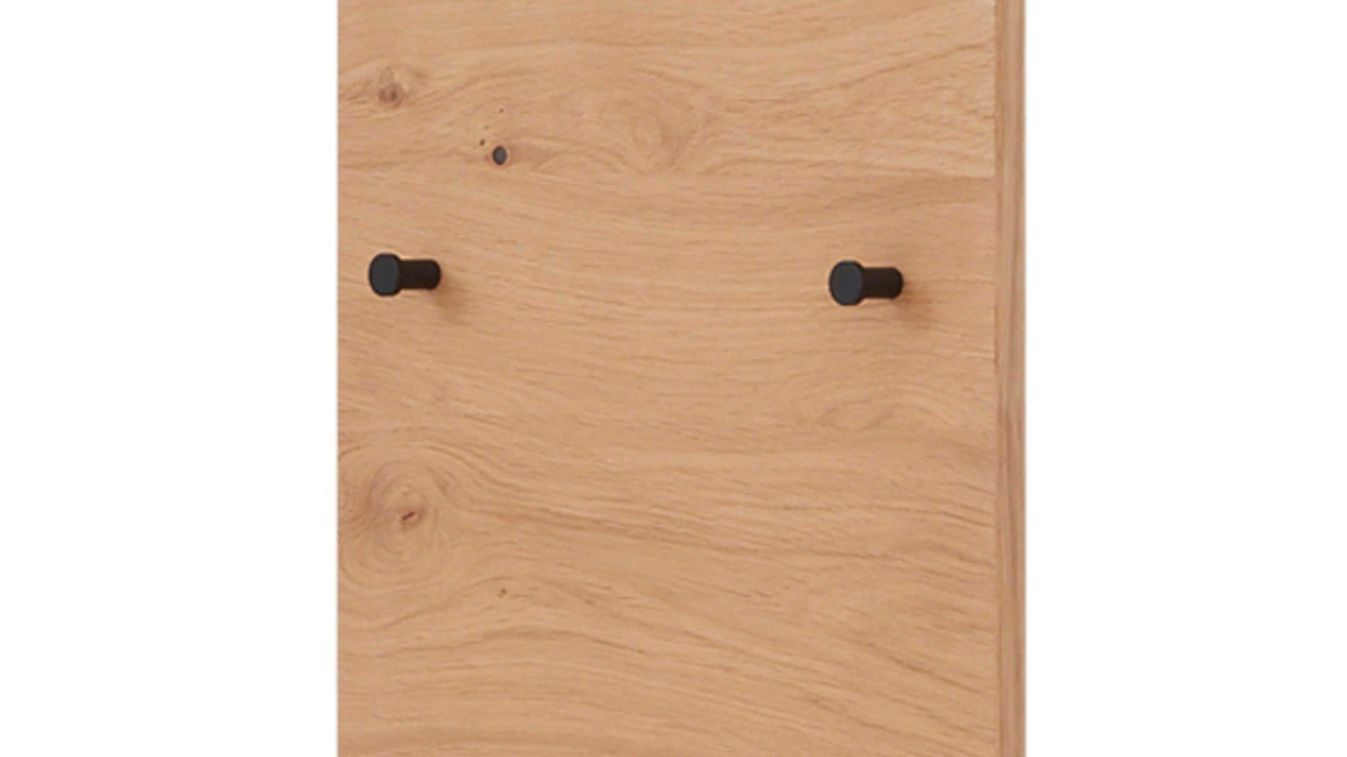 Wandgarderobe Interliving aus Holz in Holzfarben Interliving Garderoben Serie 6005 – Wandgarderobe Balkeneiche – ca. 42 x 183 cm