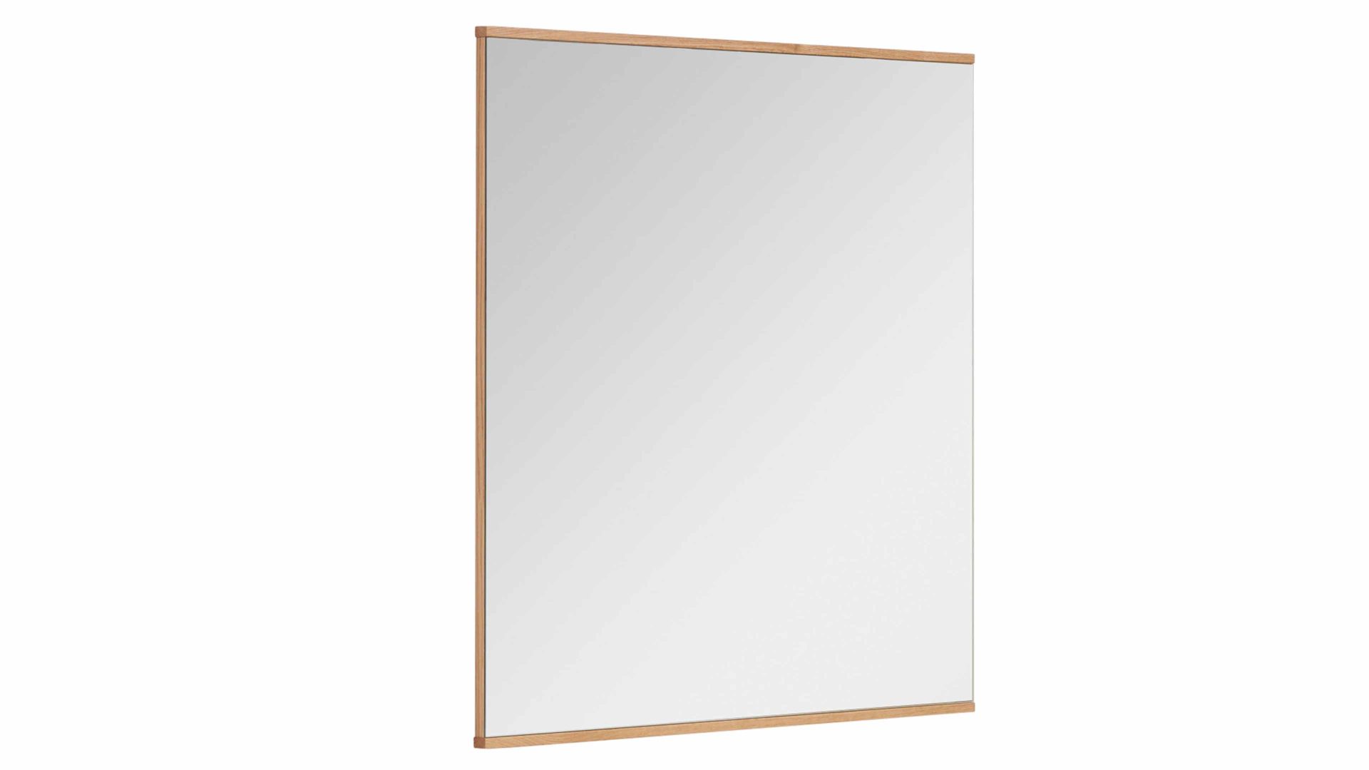 Wandspiegel Interliving aus Spiegel in Holzfarben Interliving Garderoben Serie 6005 – Spiegel 828 Balkeneiche – ca. 82 x 82 cm