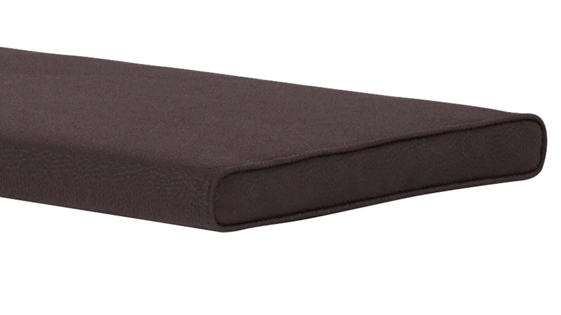 Sitzkissen Interliving aus Stoff in Anthrazit Interliving Garderoben Serie 6005 – Sitzkissen 900 anthrazitfarbenes Kunstleder – Länge ca. 80 cm