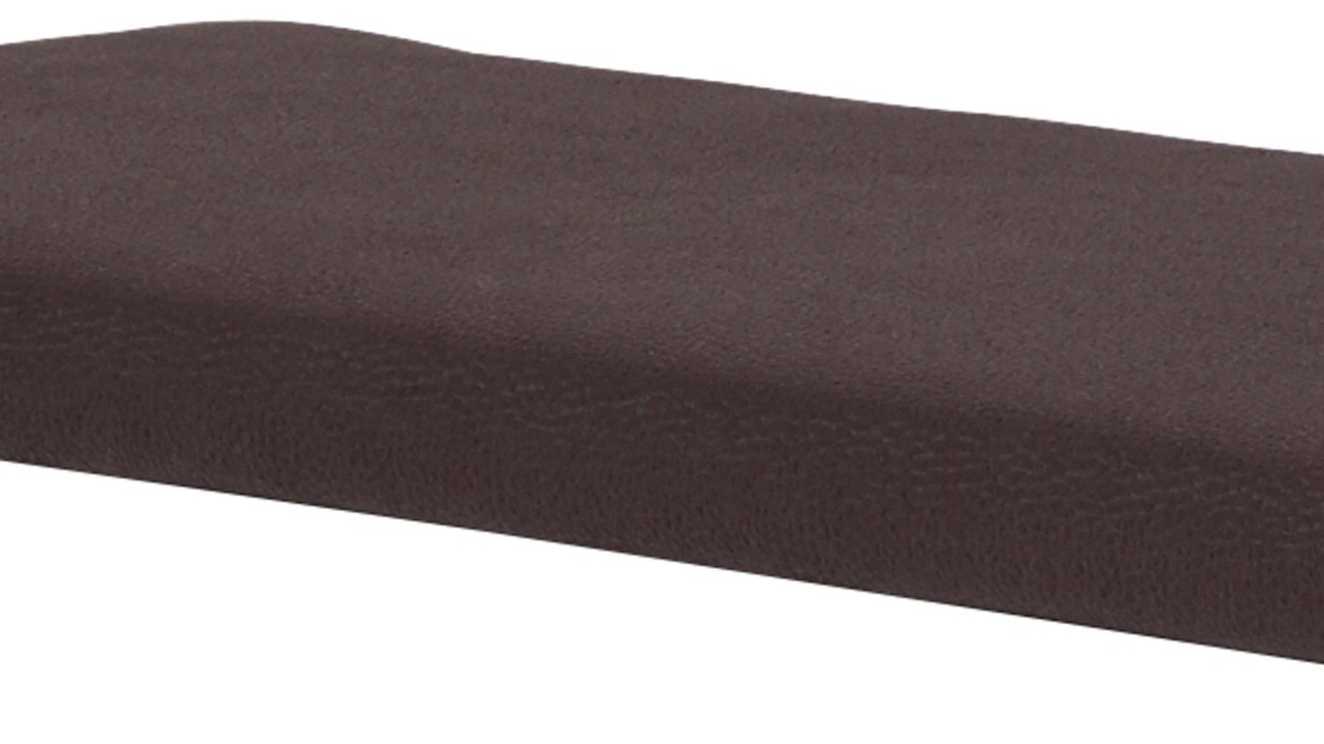 Sitzkissen Interliving aus Stoff in Anthrazit Interliving Garderoben Serie 6005 – Sitzkissen anthrazitfarbenes Kunstleder – Länge ca. 80 cm