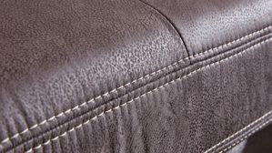 Funktionshocker modulmaster aus Stoff in Anthrazit Modulmaster MM-MP1061 - XXL-Funktionshocker anthrazitfarbene Mikrofaser Saddle & glänzende Metallfüße - ca. 129 x 64 cm