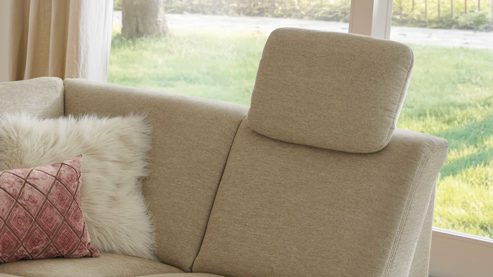 Kopfstütze modulmaster aus Stoff in Beige Modulmaster MM-PP1219 - Comfort-Kopfstütze beige Bezug Asina - ca. 44 x 32 cm