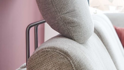 Kopfstütze modulmaster aus Stoff in Beige Modulmaster MM-ZE1218 - Comfort-Kopfstütze naturfarbener Webstoff Famosa - ca. 44 x 32 cm