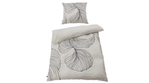 Bettwäsche-Set Interliving aus Stoff in Beige Interliving Bettwäsche Serie 9129 sandfarbener Baumwollsatin - ca. 135 x 200 cm