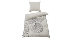 Bettwäsche-Set Interliving aus Stoff in Beige Interliving Bettwäsche Serie 9129 sandfarbener Baumwollsatin - ca. 155 x 220 cm