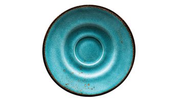 Unterteller Creatable aus Stein in Blau CREATABLE Nature Collection – Unterteller wasserblaues Steinzeug – Durchmesser ca. 15 cm