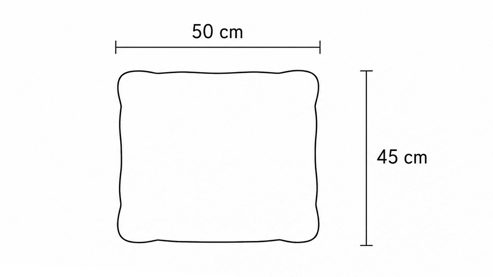 Einzelkissen modulmaster aus Stoff in Grau Modulmaster MM-ZE1126 - Armlehnkissen silberfarbener Velours Amira - ca. 45 x 50 cm