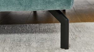 Polsterhocker modulmaster aus Stoff in Grün Modulmaster MM-ZE1126 - XL-Hocker topasfarbener Bezug Santos - ca. 87 x 65 cm