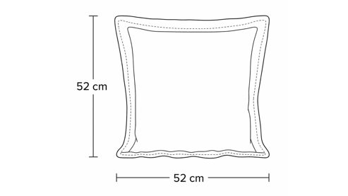 Einzelkissen modulmaster aus Stoff in Grün Modulmaster MM-ZE1126 - Armlehnkissen opalfarbener Bezug Santos - ca. 52 x 52 cm