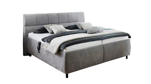 Polsterbett Ada | nova butor aus Stoff in Grau Polsterbett Malea grauer Stoffbezug 5.DWN109 – Liegefläche ca. 180 x 200 cm