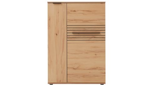 Highboard Interliving aus Holz in Holzfarben Interliving Wohnzimmer Serie 2032 - Highboard Risseiche - zwei Türen, Breite ca. 90 cm
