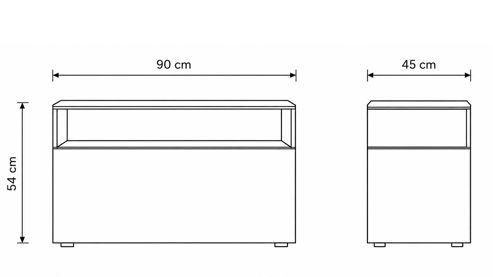 Wohnwand Interliving aus Holz in Weiß Interliving Wohnzimmer Serie 2031 - Wohnlösung Tonweiß & graues Glas - Länge ca. 270 cm