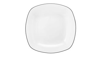 Tafelservice Seltmann weiden aus Porzellan in Weiß Seltmann Tafelservice Lido weißes Porzellan - zwölfteilig, eckig