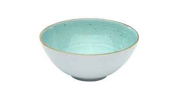 Schale Creatable aus Porzellan in Pastell CREATABLE Vintage Nature  – Mehrzweckschale aquafarbenes Porzellan – Durchmesser ca. 17 cm