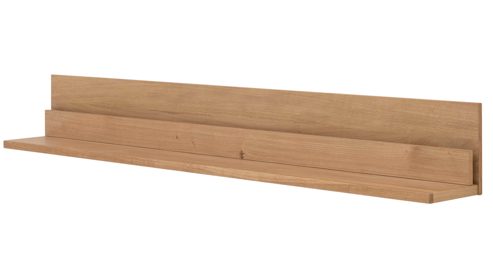Wohnwand Interliving aus Holz in Holzfarben Interliving Wohnzimmer Serie 2027 - Wohnwand Asteiche - dreiteilig, Breite ca. 286 cm