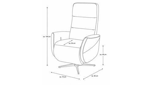 Relaxsessel Interliving aus Stoff in Grün Interliving Sessel Serie 4530 jagdgrüner Stoffbezug Mito 156 & silberfarbener Sternfuß