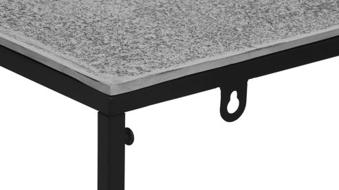 Konsoltisch Mirrors and more aus Metall in Schwarz Konsolentisch Anisha Schwarz & Silber - ca. 80 x 80 cm