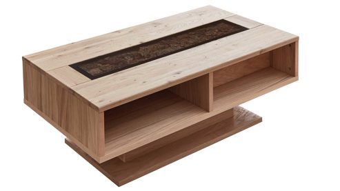 Couchtisch PARTNERRING COLLECTION aus Holz in Holzfarben PARTNERRING COLLECTION Wohnmöbel Donna - Couchtisch Wildeiche Bianco - ca. 115 x 65 cm