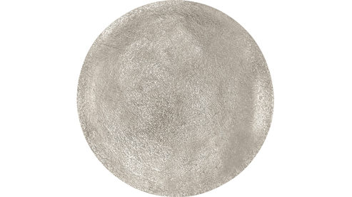 Beistelltisch Mirrors and more aus Metall in Silber Beistelltisch Padma Silber & Schwarz - Durchmesser ca. 60 cm