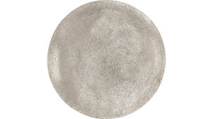 Beistelltisch Mirrors and more aus Metall in Silber Beistelltisch Padma Silber & Schwarz - Durchmesser ca. 41 cm