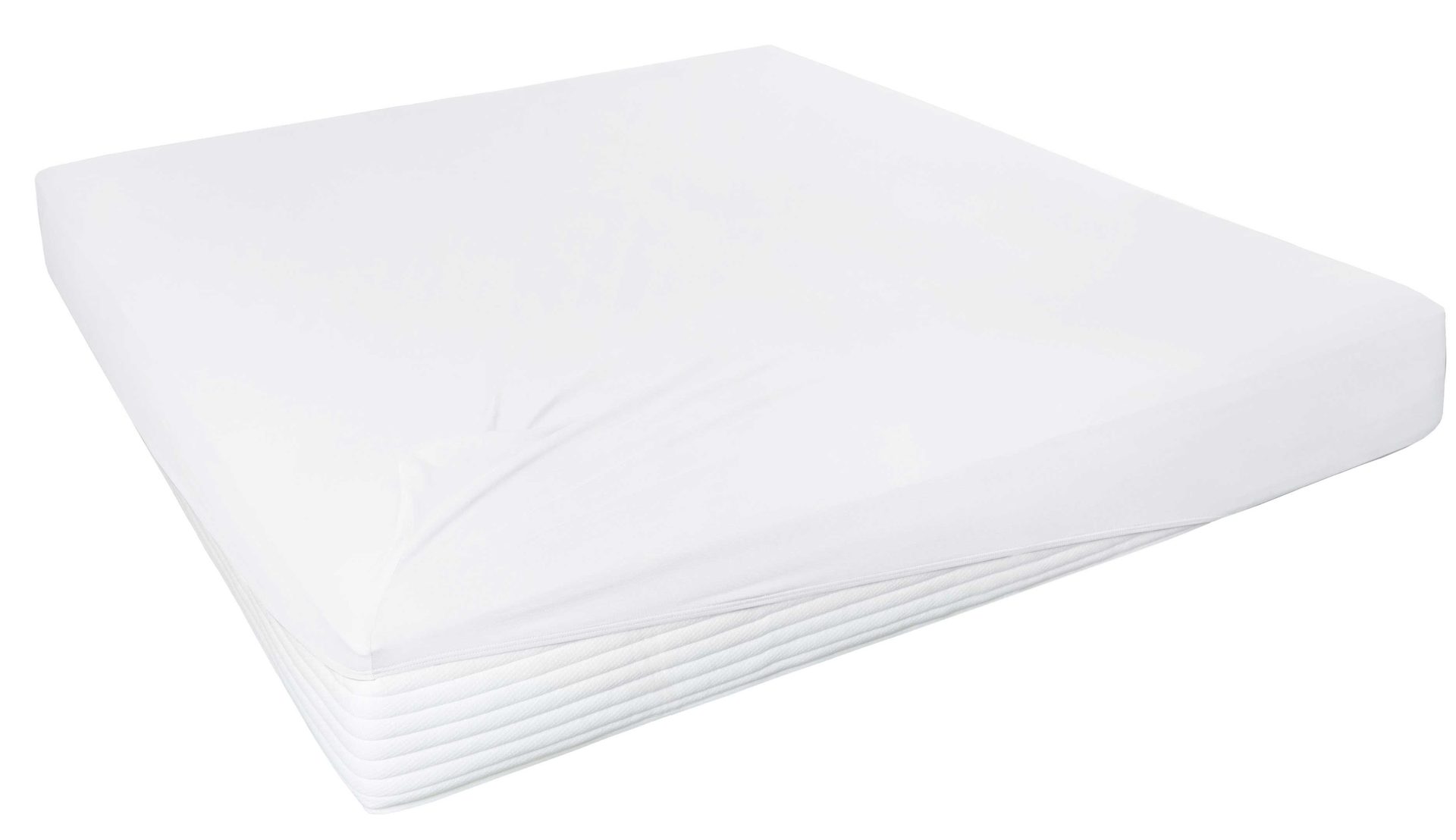 Spannbettlaken H. g. hahn haustextilien® aus Stoff in Weiß HAHN Spannbettlaken für Boxpspringmatratzen weißes Feinjersey – ca. 190 x 200 cm
