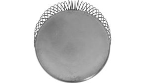 Beistelltisch Mirrors and more aus Metall in Silber Beistelltisch Rinari Silber & Schwarz - Durchmesser ca. 43 cm